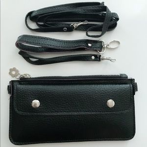 Crossbody + wrist , 2 in 1 bag